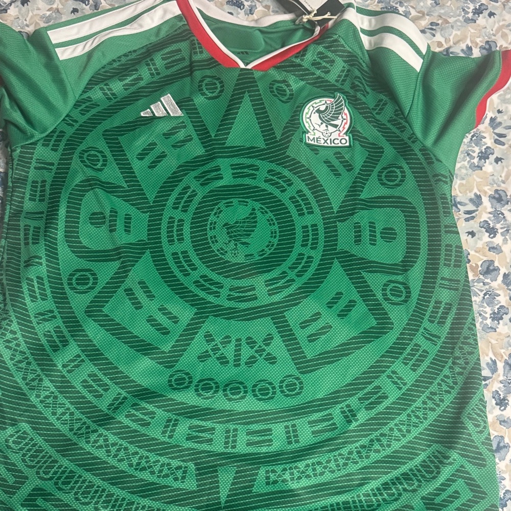 adidas Women's Green Mexico Aztec Jersey
